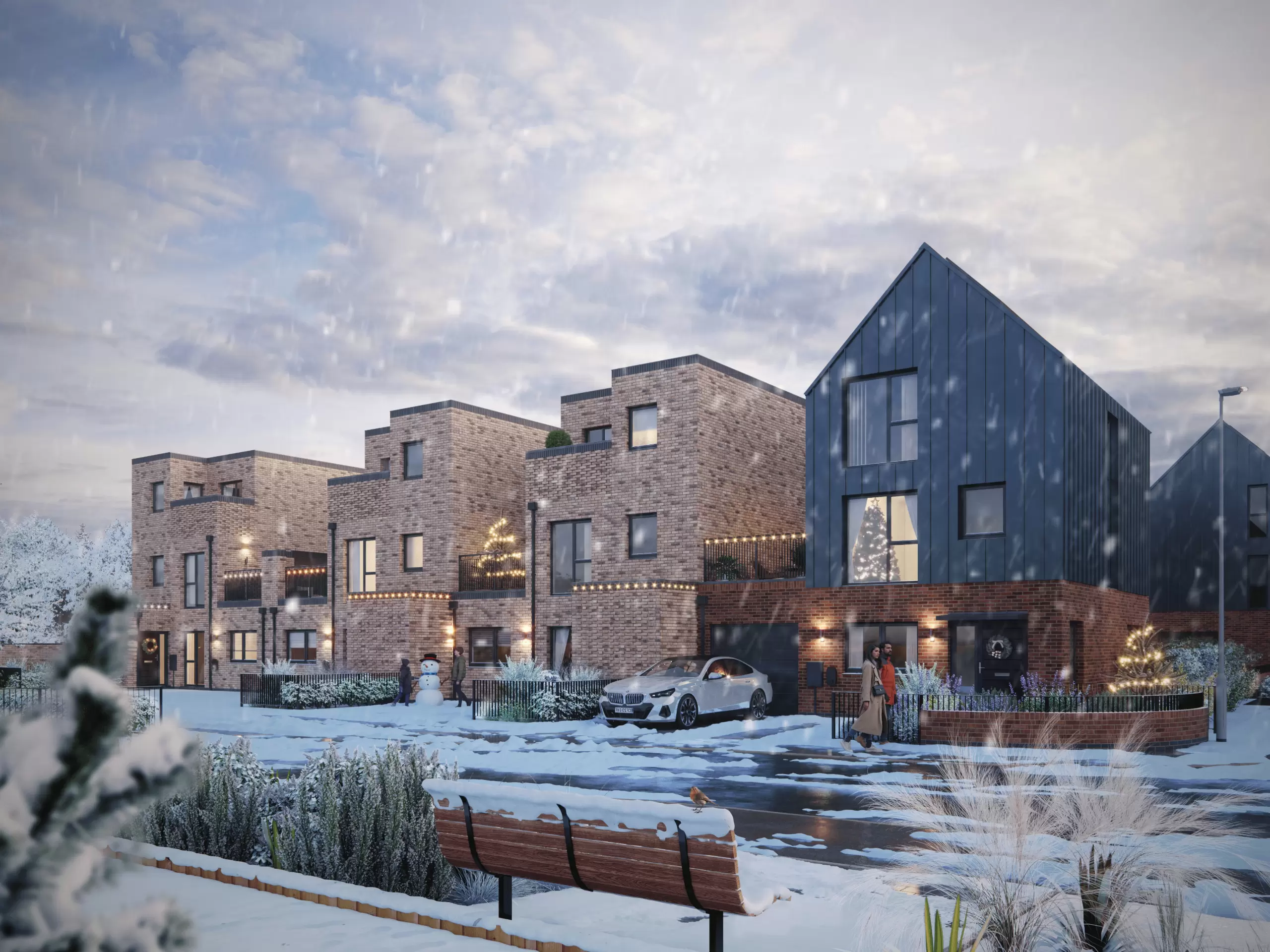 Exterior shot of the new home in West Bridgford     